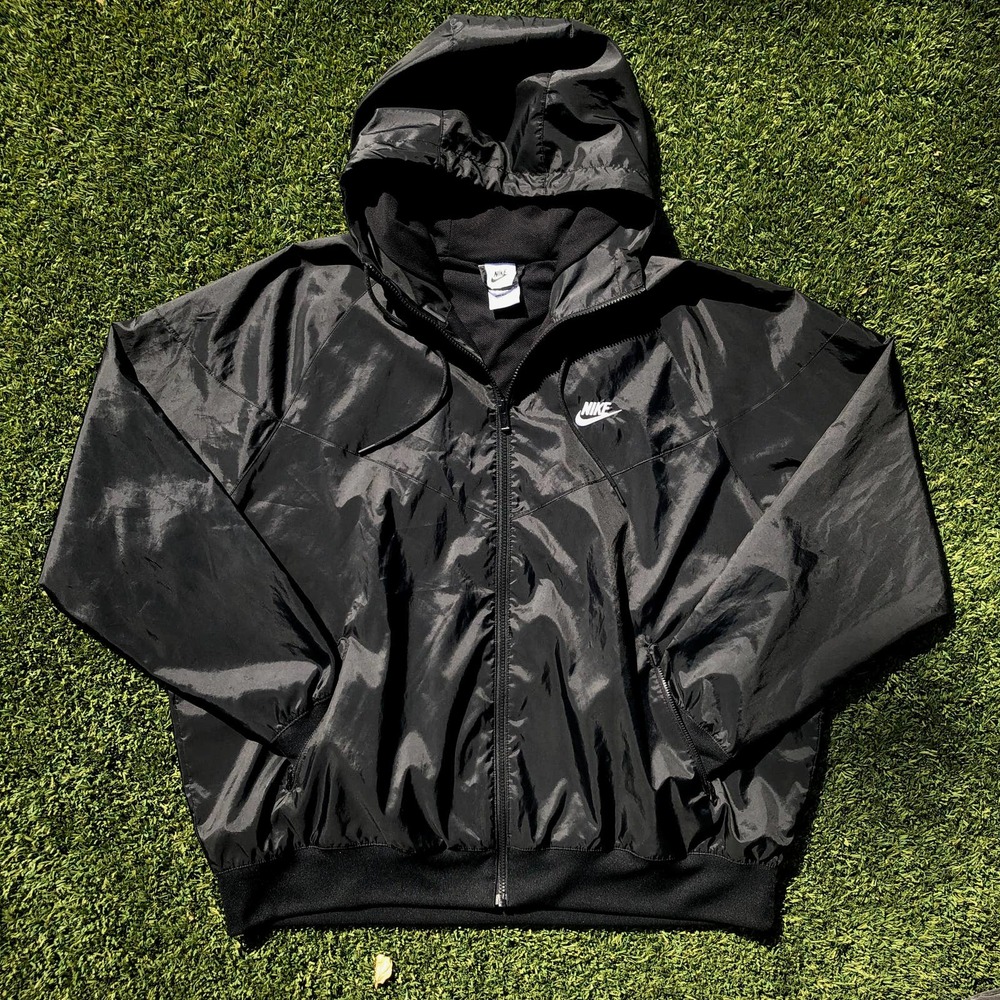 Nike Windrunner Mens XL Black Windbreaker Gorp Gorpcore